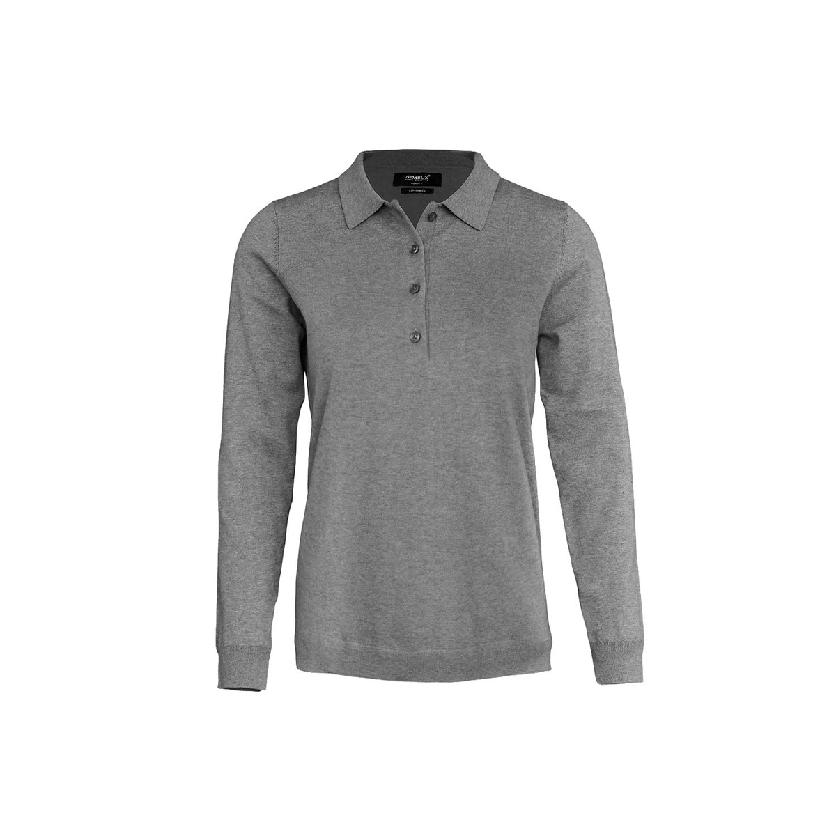 Brighton Long Sleeve Polo Women, harmaa