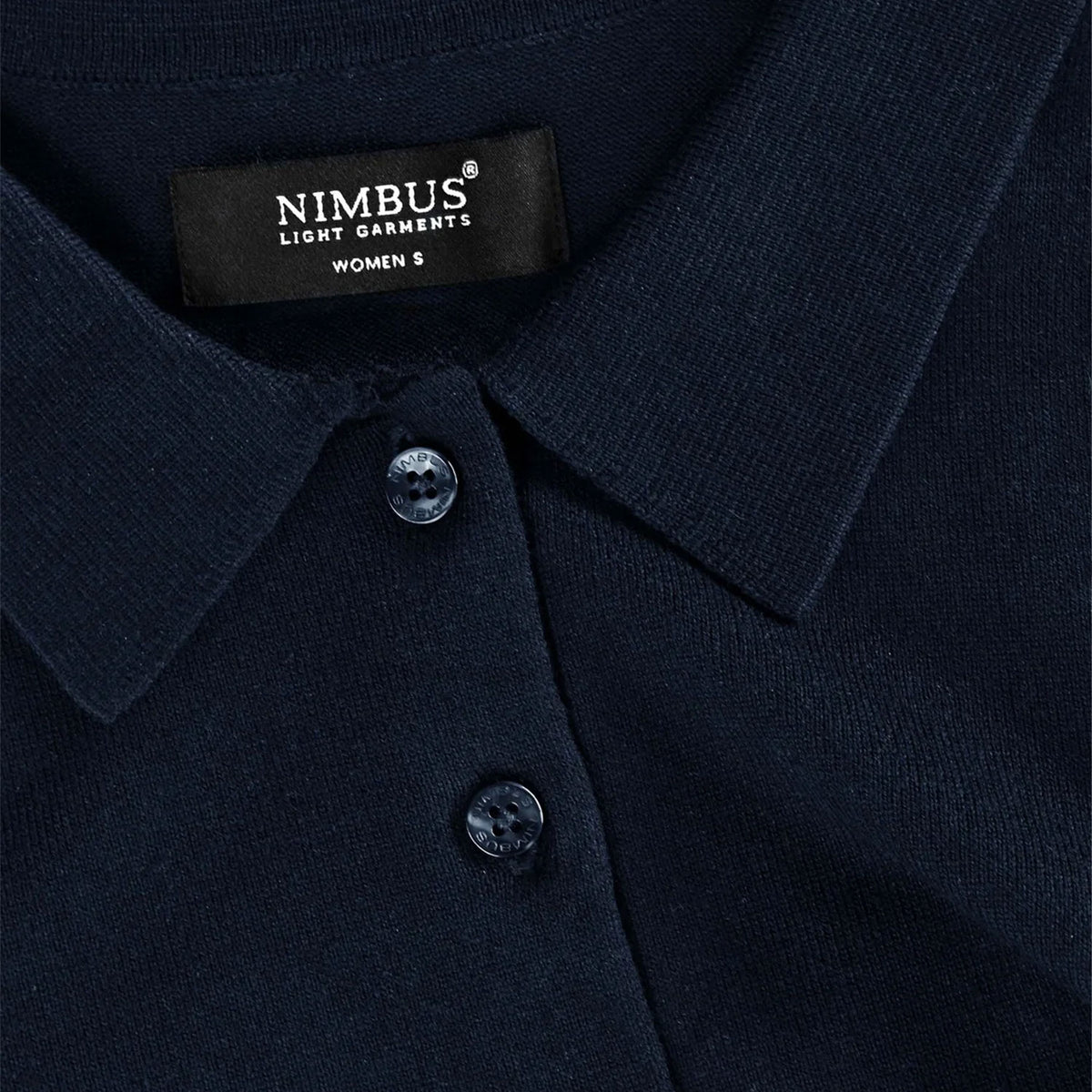 Brighton Long Sleeve Polo Women, navy, kaulus