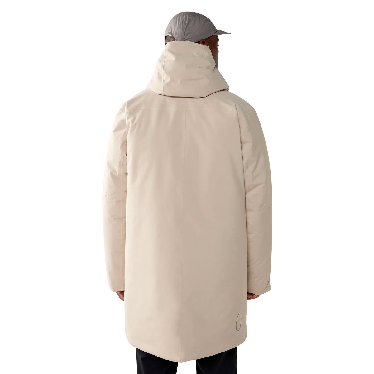 Yra Mimic Proof Parka Men, parkatakki, chalk beige, selkä