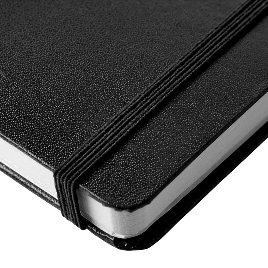 a5 kovakantinen muistikirja musta journal