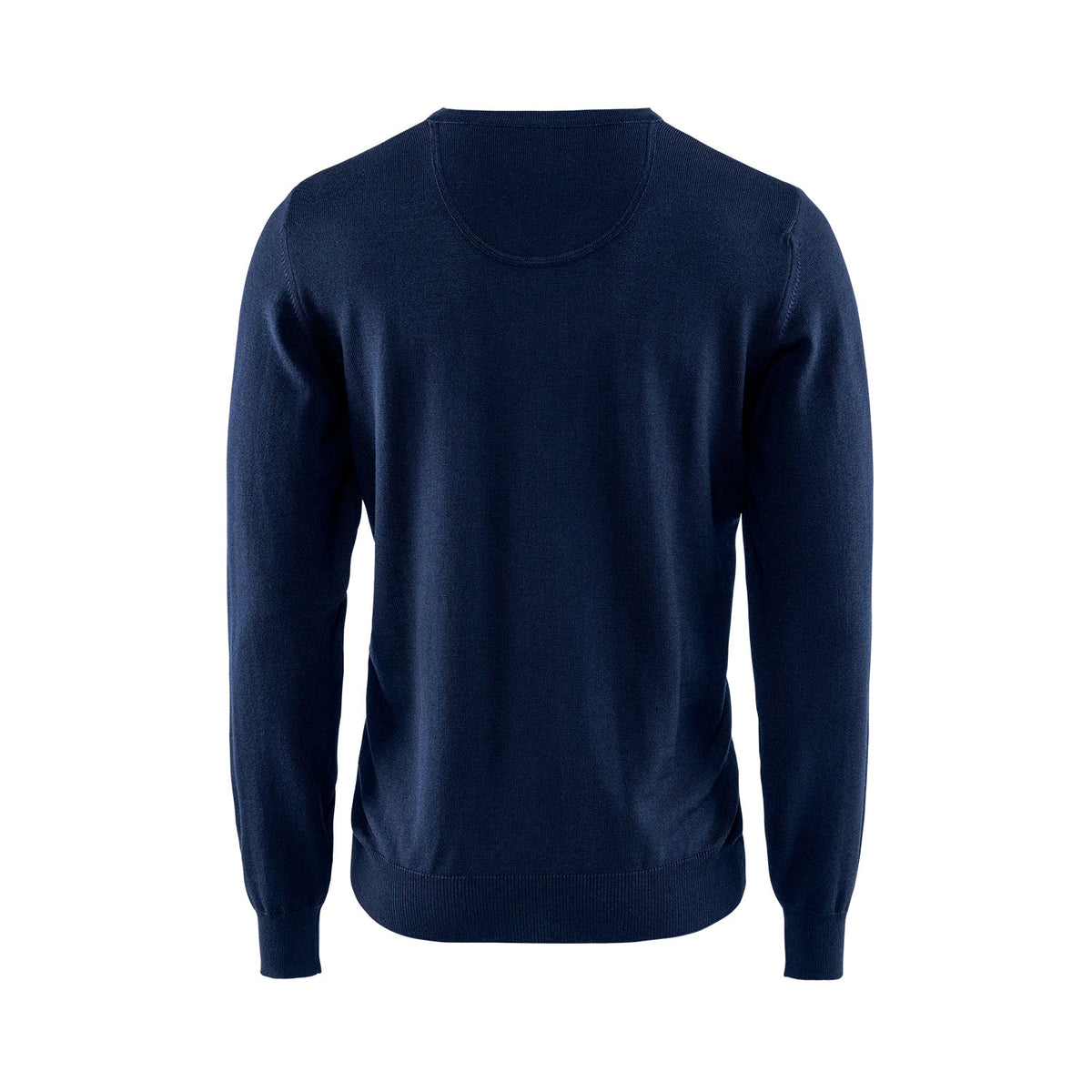Berkeley Wilton Merino V-neck navy, selkä