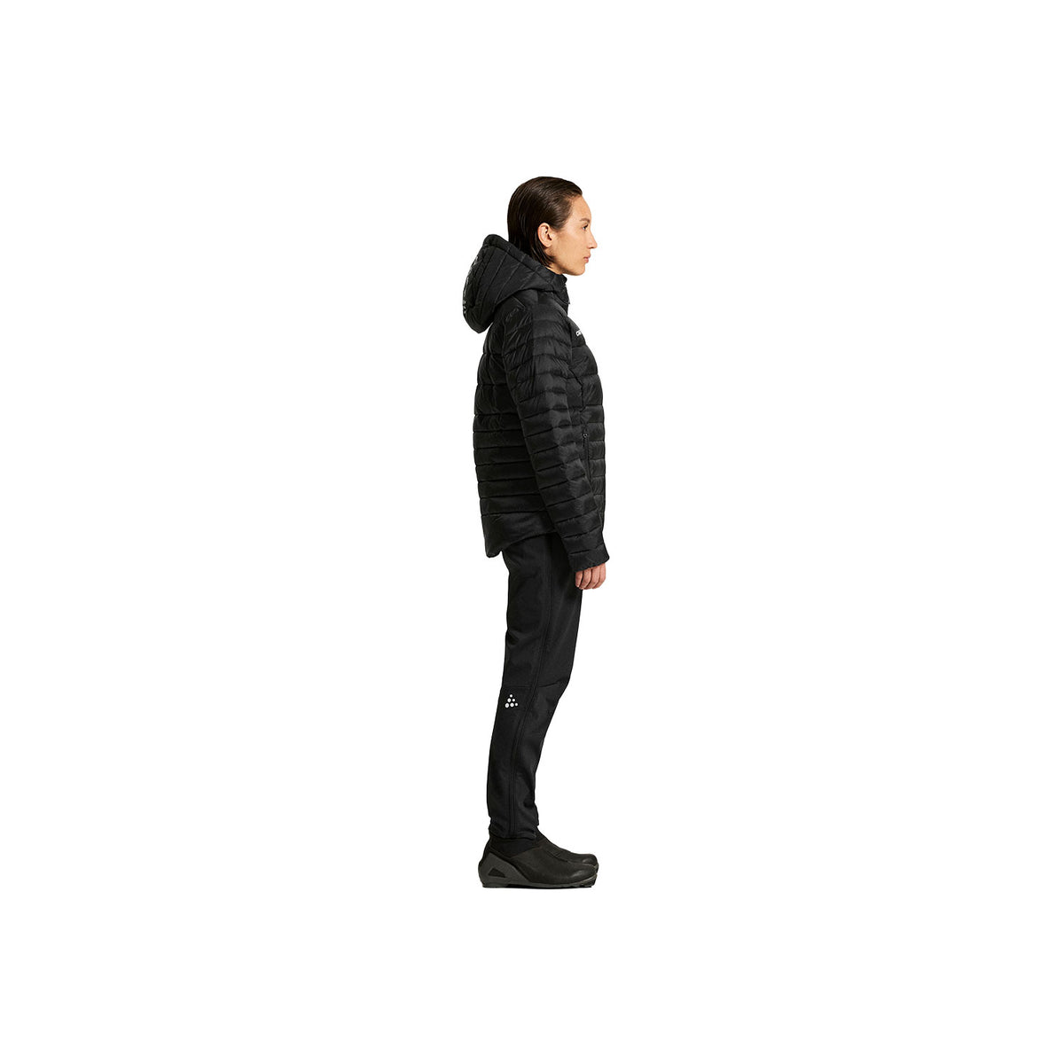 craft Ability Isolate Jacket W, musta, sivuprofiili, oikea puoli / käsi