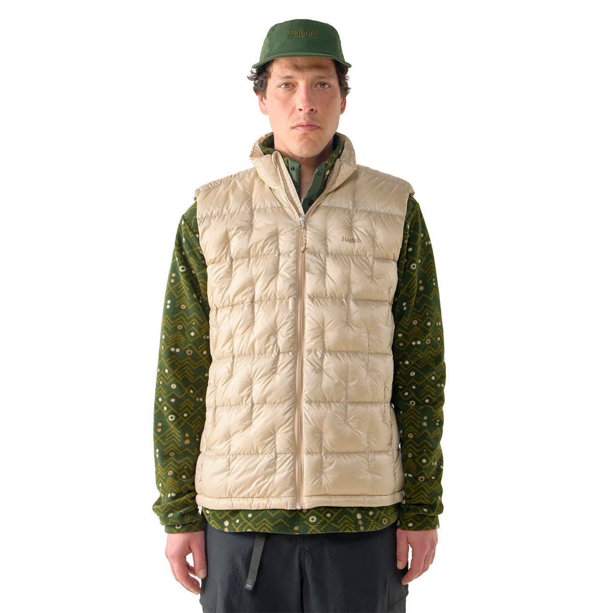 haglöfs hede down vest, chalk beige