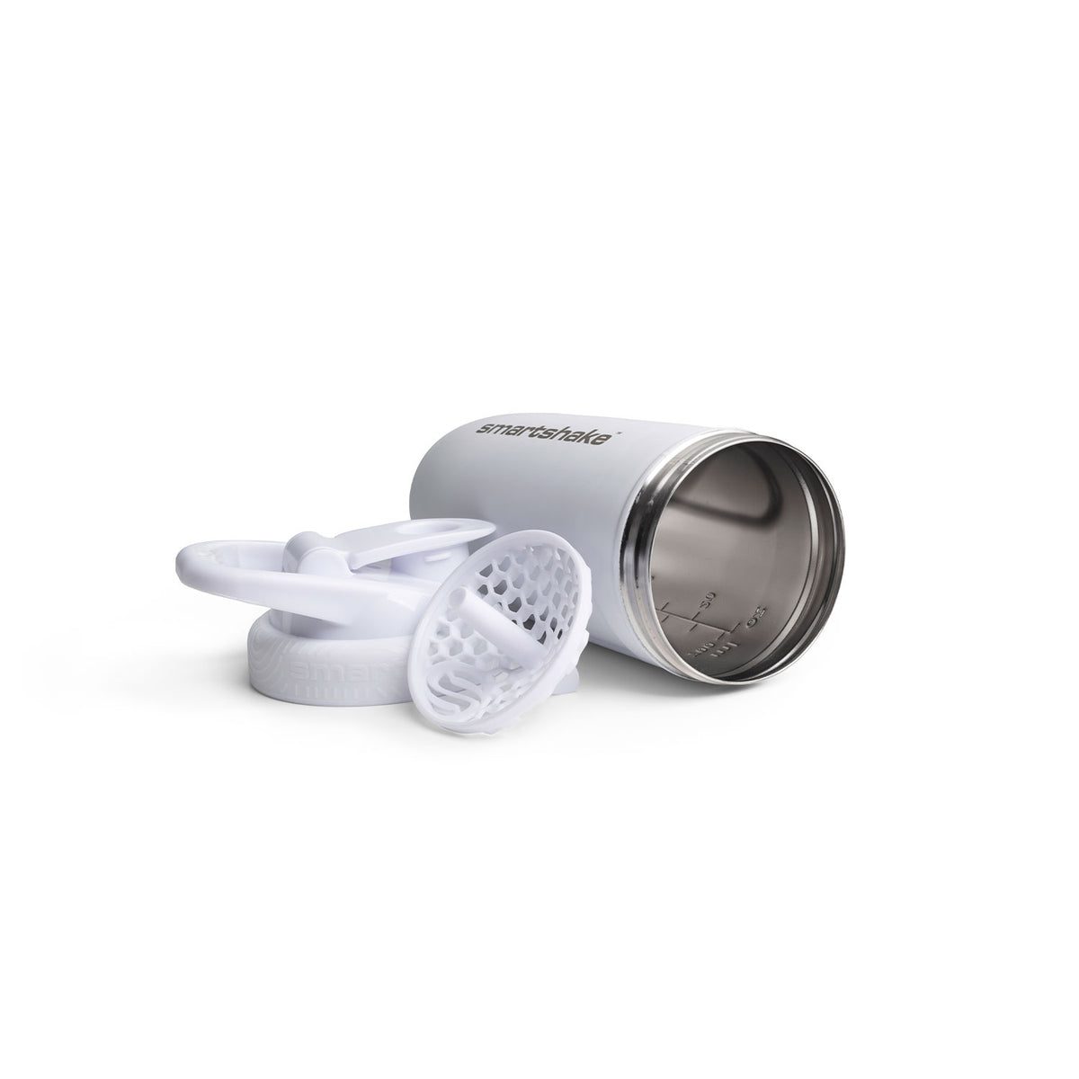 smartshake teräs shaker, valkoinen