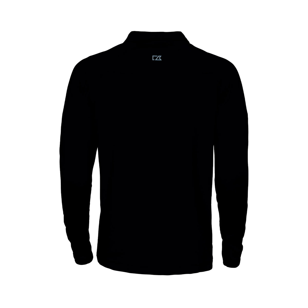 tummansininen cutter buck Coos Bay Half Zip pitkähihainen paita takaa