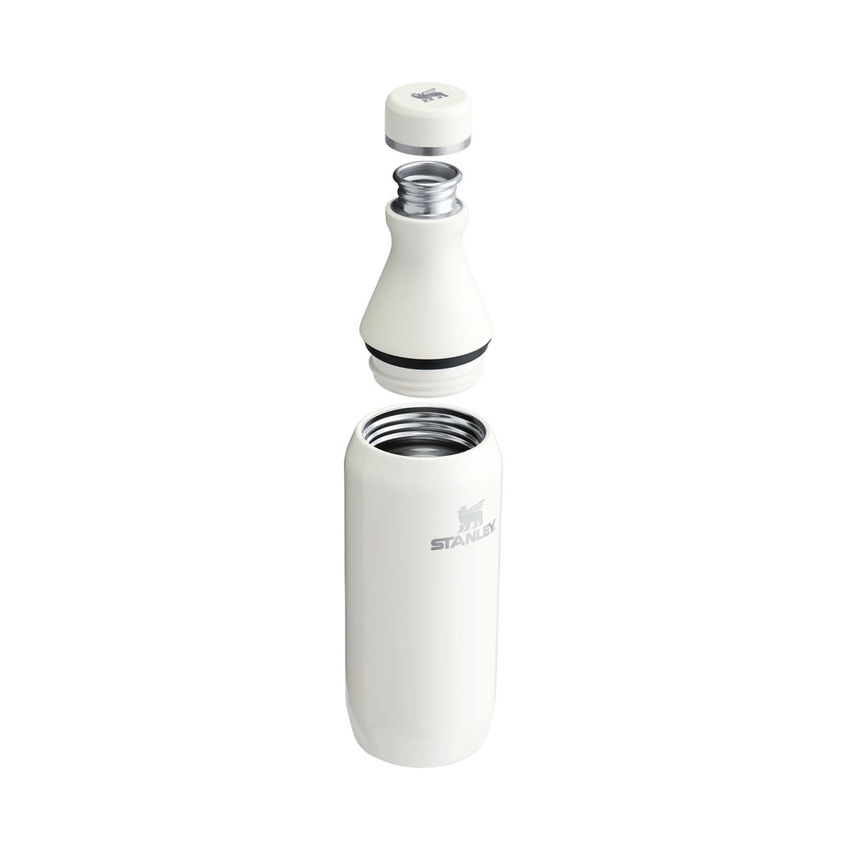 valkoinen stanley all day slim bottle 0,35L