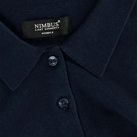 Brighton Long Sleeve Polo Women, navy, kaulus