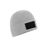 Beechfield Fashion Patch Beanie, harmaa