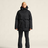 Urban Padded Parka W musta parkatakki
