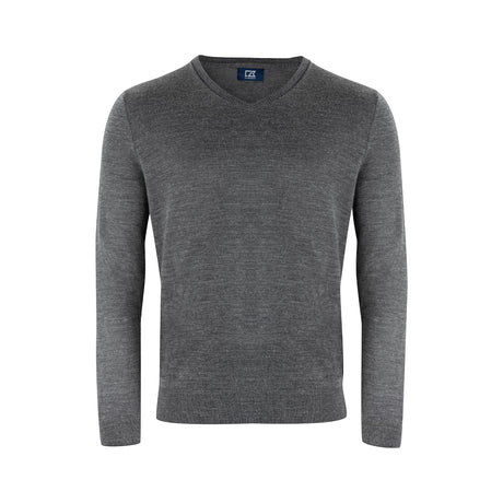 Cutter & Buck Vernon V-neck Men, meelrattu antrasiitti