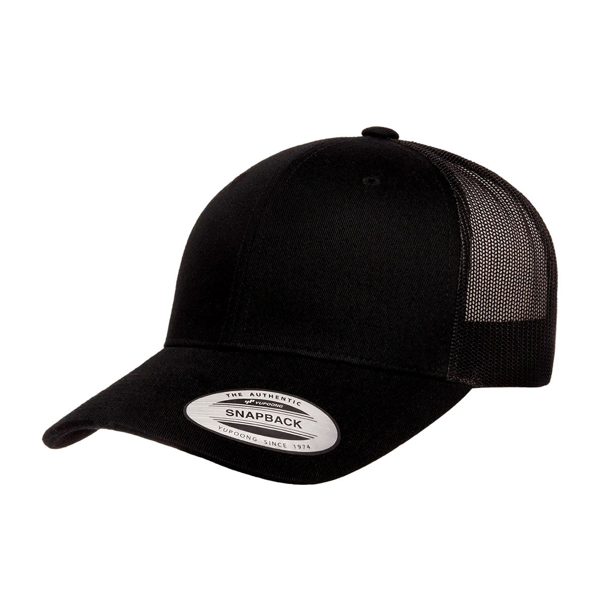 YP Classics recycled trucker lippis, musta