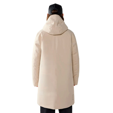 Yra Mimic Proof Parka Women, naisten parkatakki, chalk beige, selkä