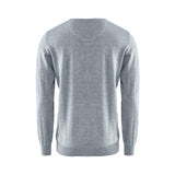 Berkeley Wilton Merino V-neck harmaa, selkä