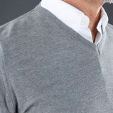 Berkeley Wilton Merino V-neck neule harmaa