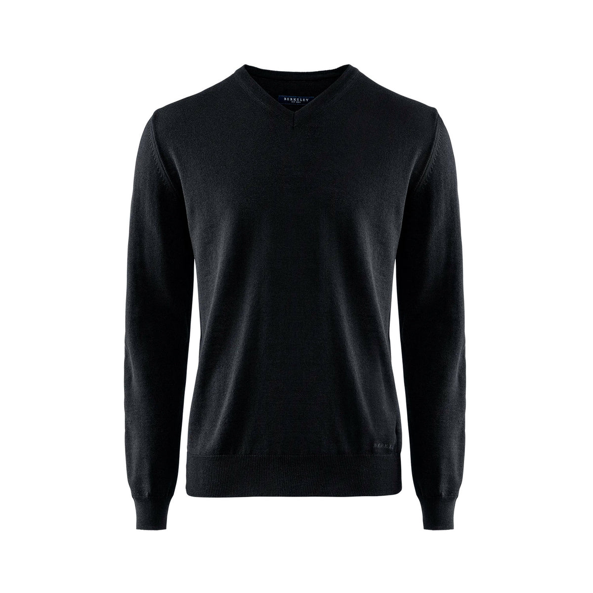 Berkeley Wilton Merino V-neck musta