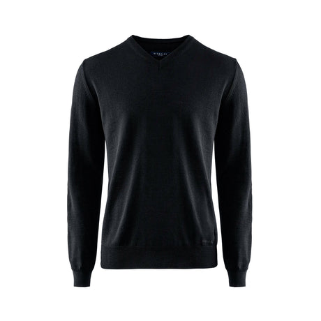 Berkeley Wilton Merino V-neck musta