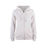 clique Premium OC Hoody Full Zip vaaleanharmaa naisten vetoketjullinen huppari