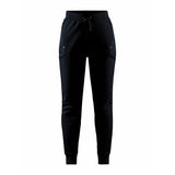 craft adv unify pants naisten collegehousut, musta