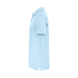 Cutter & Buck Oceanside Stretch Polo vaaleansininen, vasen hiha ja sivuprofiili