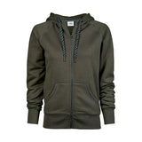 deep green naisten tee jays fashion huppari vetoketjulla