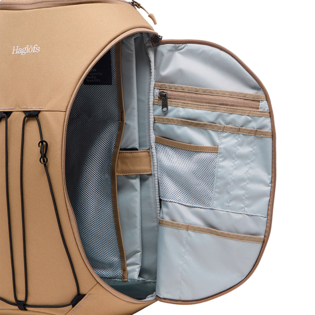 Haglöfs Corker sivusta avattava reppu, large, oak brown