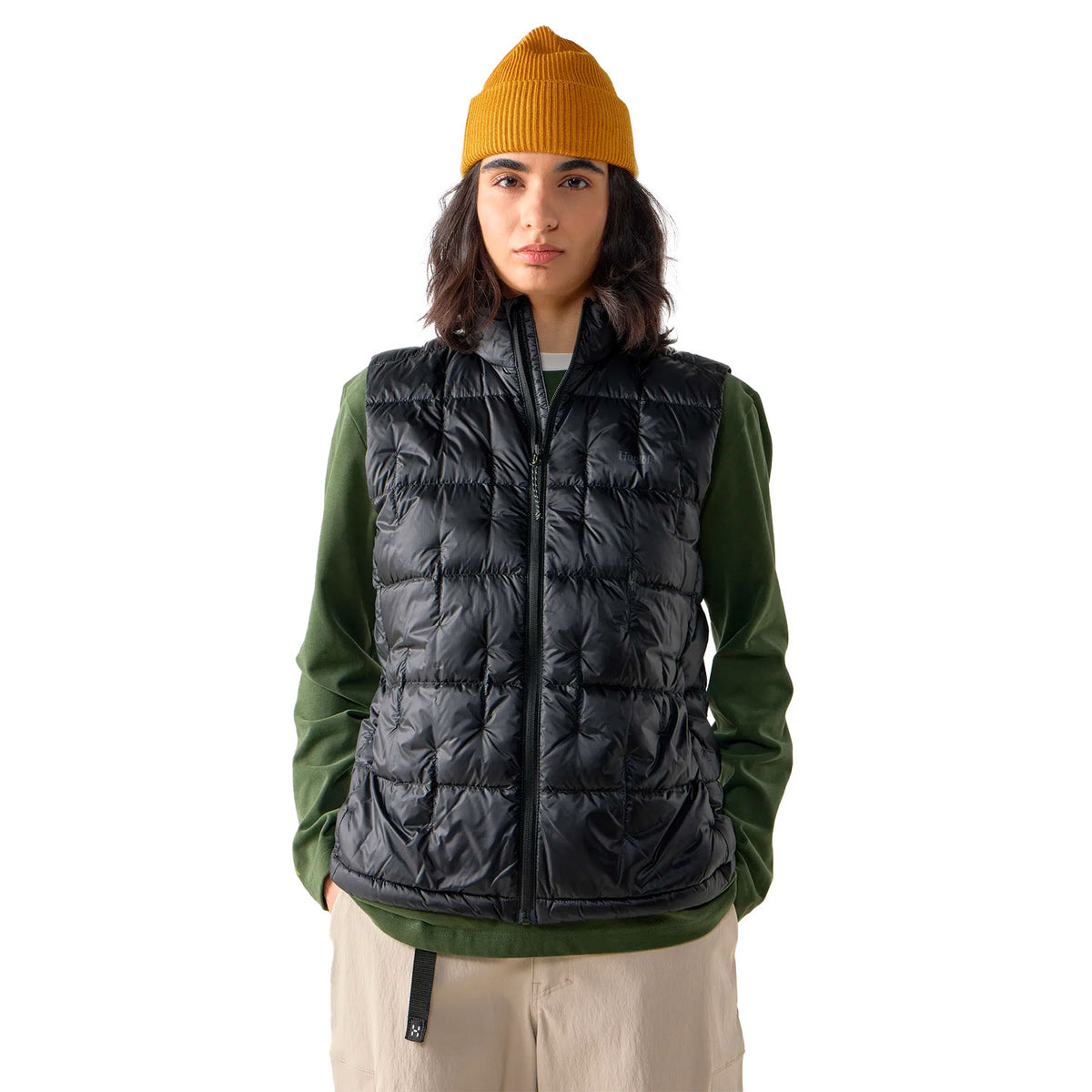 haglöfs hede down vest, true black