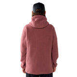 haglöfs pörröinen fleecetakki hupulla, naisten, misty mauve, selkä