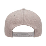 meleerattu harmaa Baseball snapback lippis, lippiksen takaosa