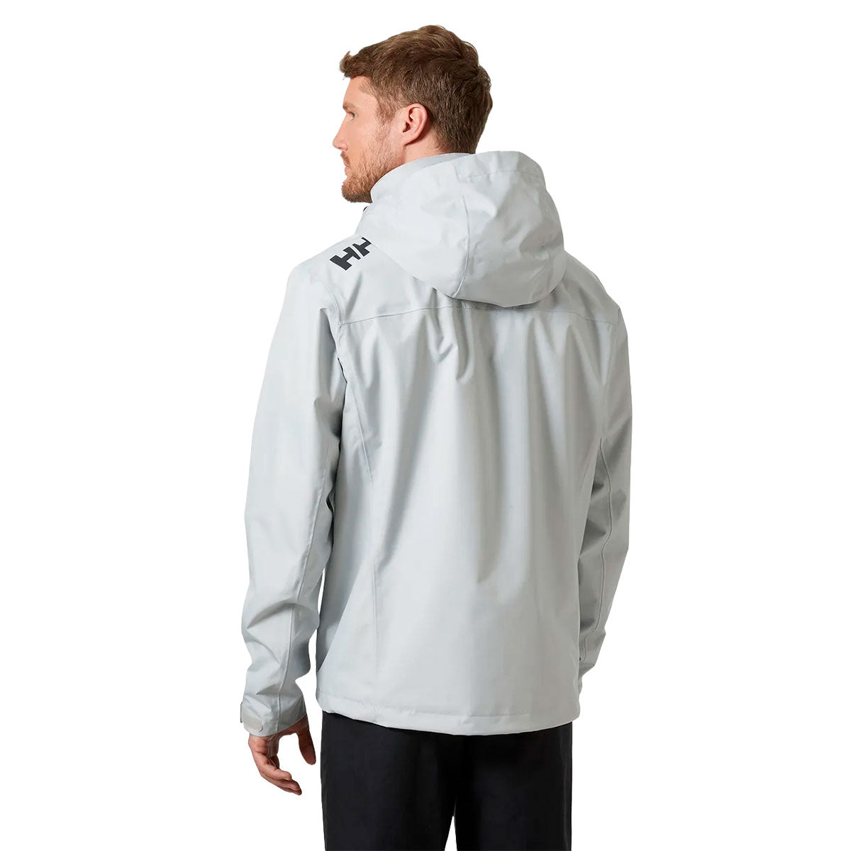 Helly Hansen Crew Hooded Jacket 2.0, vaaleanharmaa, selkä