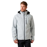 Helly Hansen Crew Hooded Jacket 2.0, vaaleanharmaa
