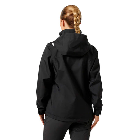 helly hansen naisten crew hooded jacket 2.0, musta, selkä