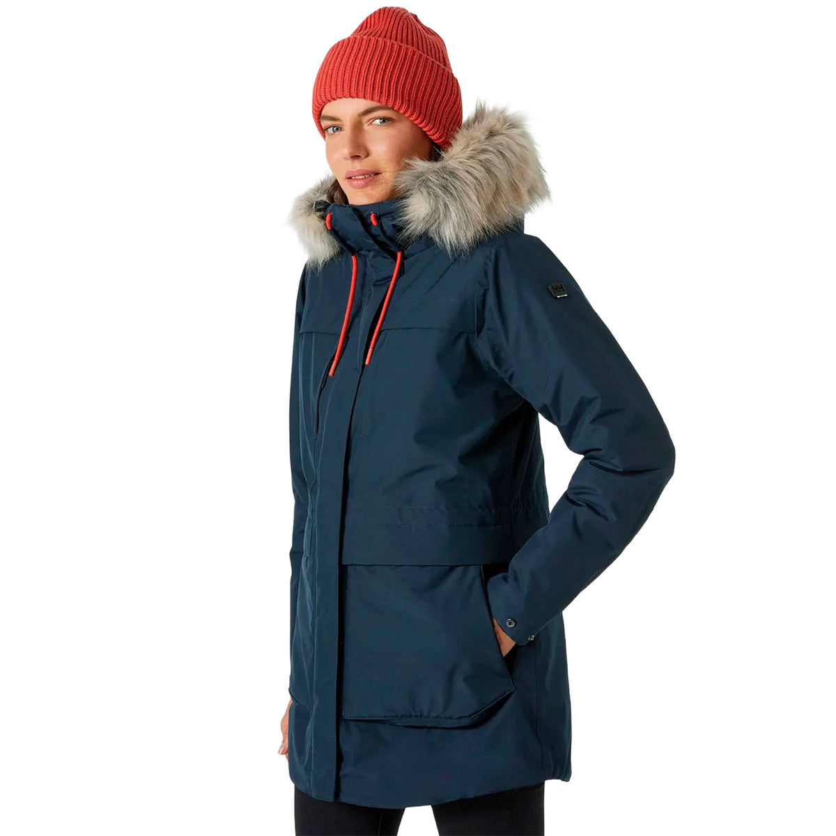 helly hansen navy naisten parkatakki yritykselle