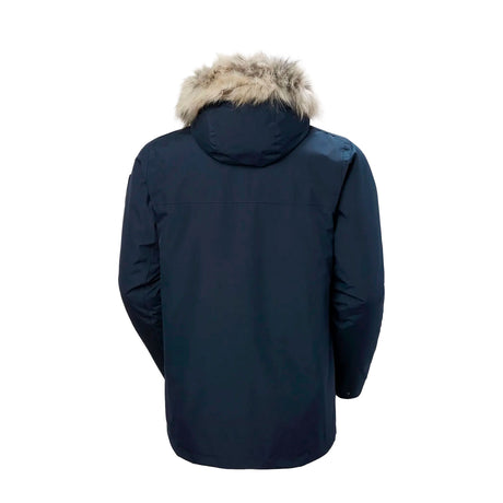 helly hansen parkatakki navy selkä