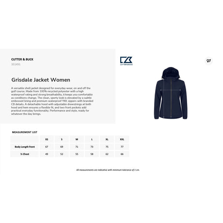 Kokotaulukko Cutter & Buck Grisdale Jacket Women