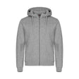 meleerattu harmaa clique Miami Hoody Full Zip