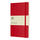 moleskine classic large pehmeäkantinen muistikirja punainen