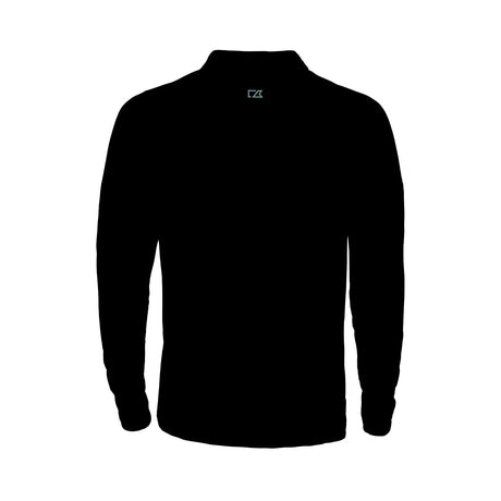 musta cutter buck Coos Bay Half Zip pitkähihainen paita, takaa