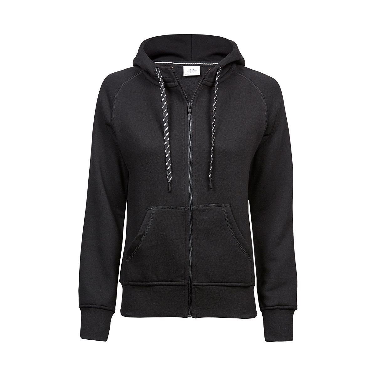 musta naisten tee jays fashion huppari vetoketjulla