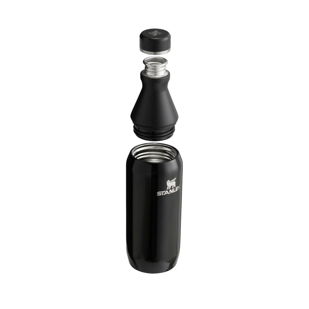 musta stanley all day slim bottle 0,35L