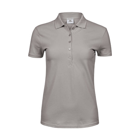 naisten tee jays luxury stretch polo stone kiven harmaa