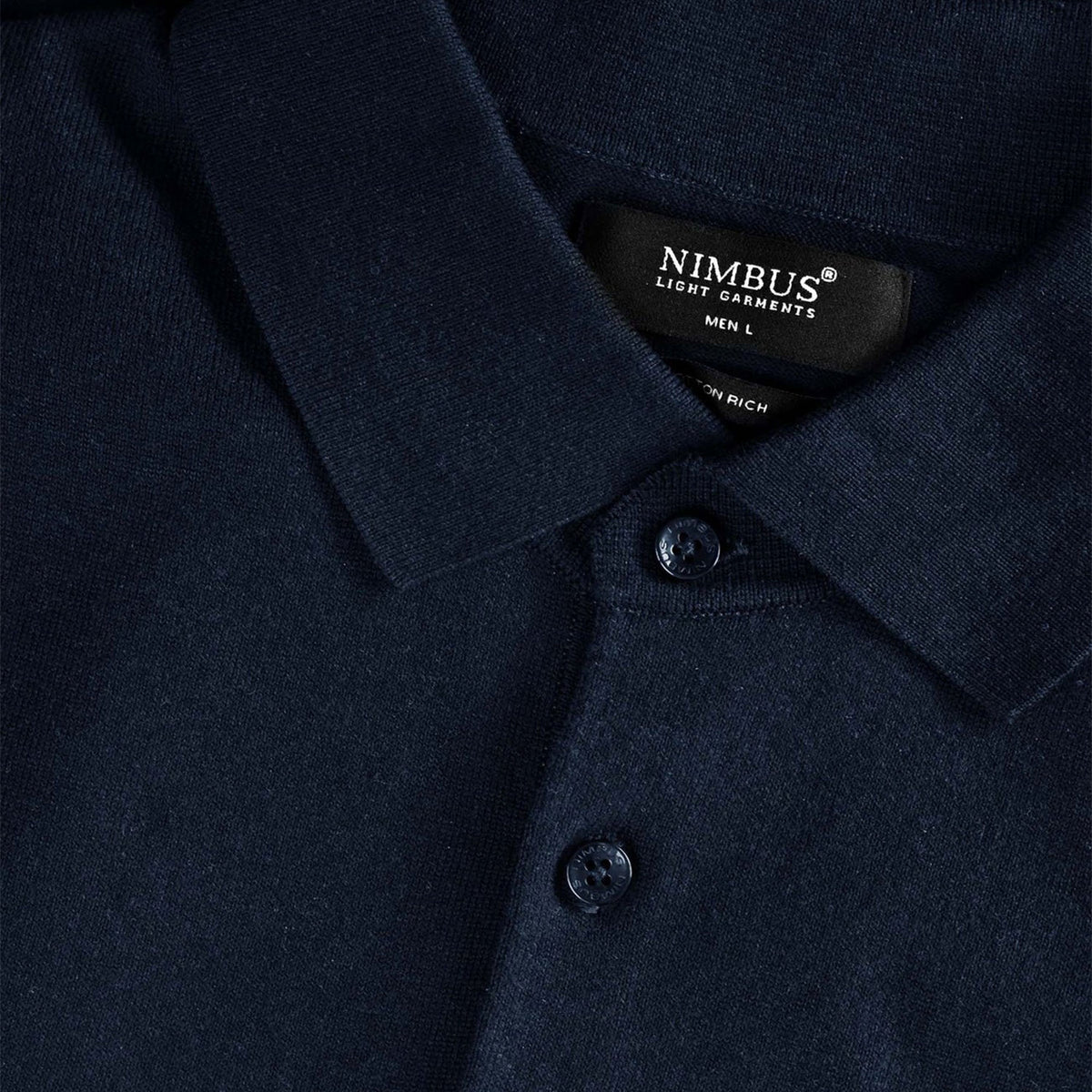 nimbus brighton miesten neule poolo, navy, pikee kaulus