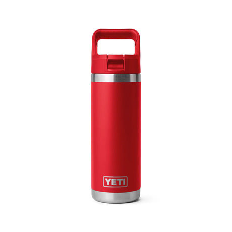 punainen Yeti Rambler juomapullo pilli 532 ml