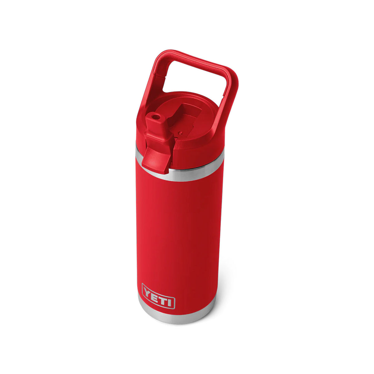 punainen Yeti Rambler juomapullo pillillä 532 ml