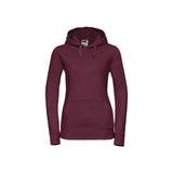 russell authentic naisten huppari, burgundy, viininpunainen