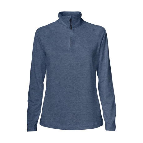 slate blue melange Coos Bay Half Zip Ladies