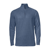 slate blue melange cutter buck Coos Bay Half Zip pitkähihainen paita