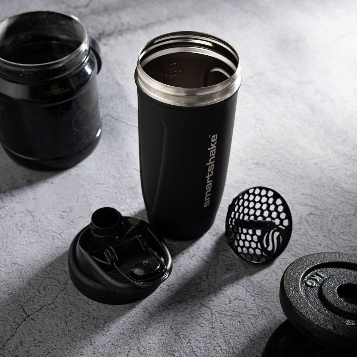 smartshake reforce stainless steel, black 
