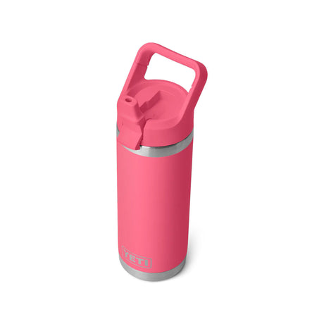 tropical pink Yeti Rambler juomapullo pillillä 532 ml