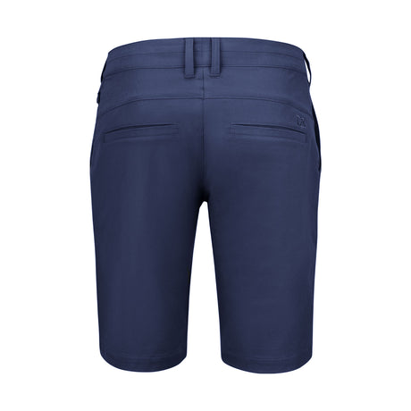 tummansininen New Salish Shorts, takaa