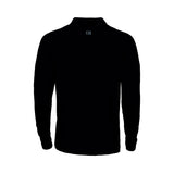 tummansininen cutter buck Coos Bay Half Zip pitkähihainen paita takaa